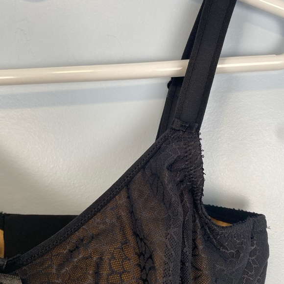 Chantelle 34 H Black Tan Magnifique Minimizer Bra Seamless Unlined Classic Stapl - Picture 9 of 13
